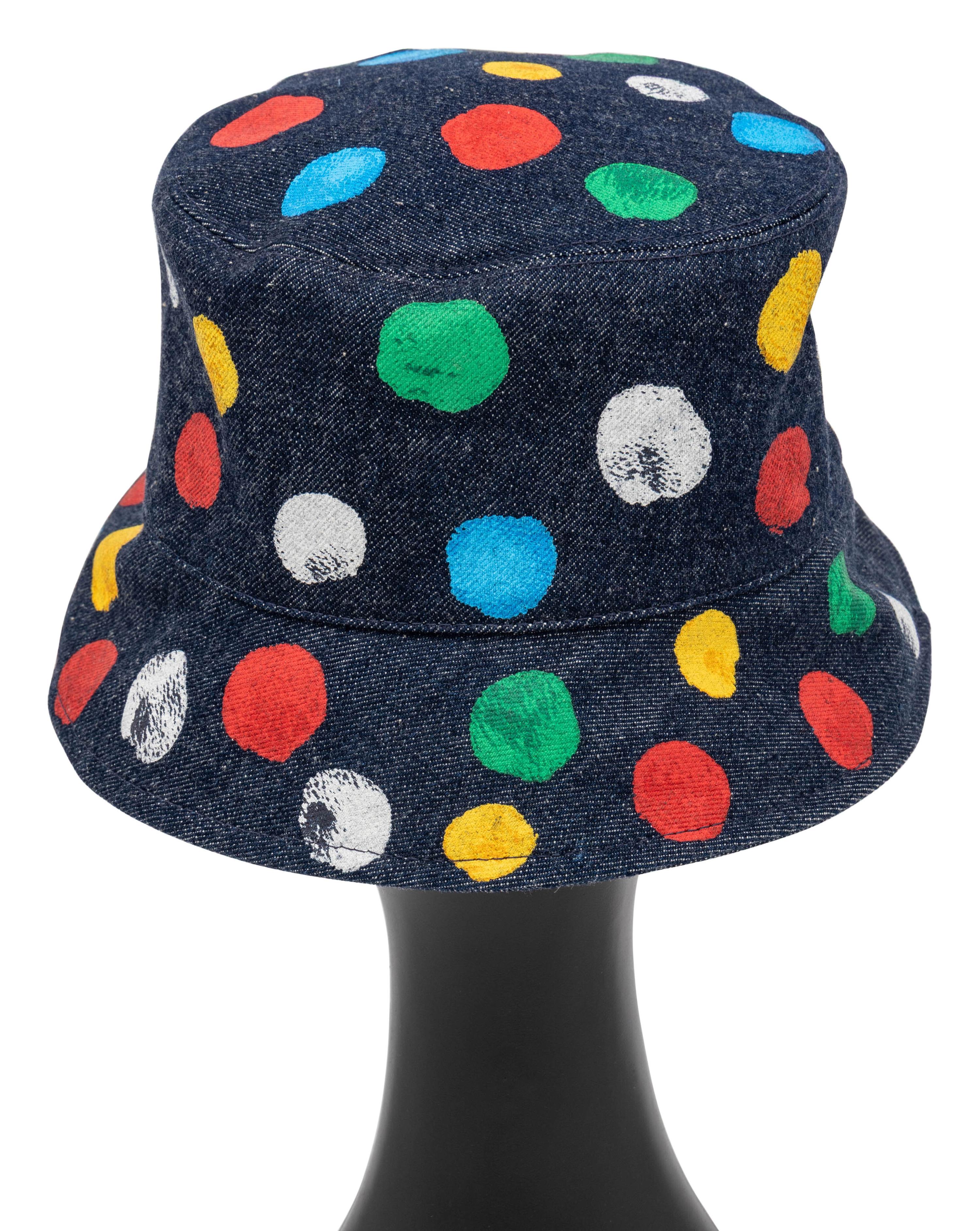 Louis Vuitton x Yayoi Kusama, Infinity Dot Denim Bucket Hat