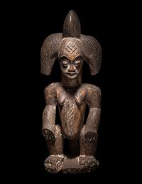 Two Punu Wood Figures
