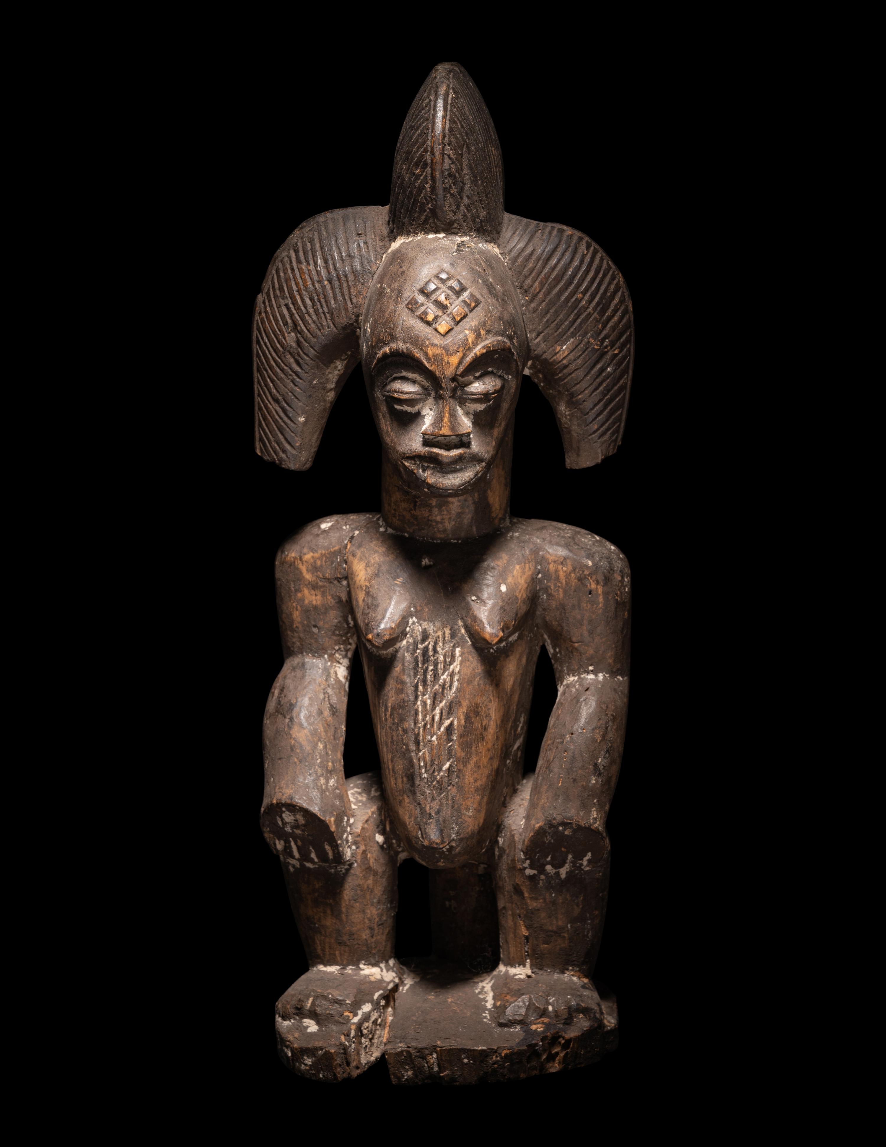 Two Punu Wood Figures