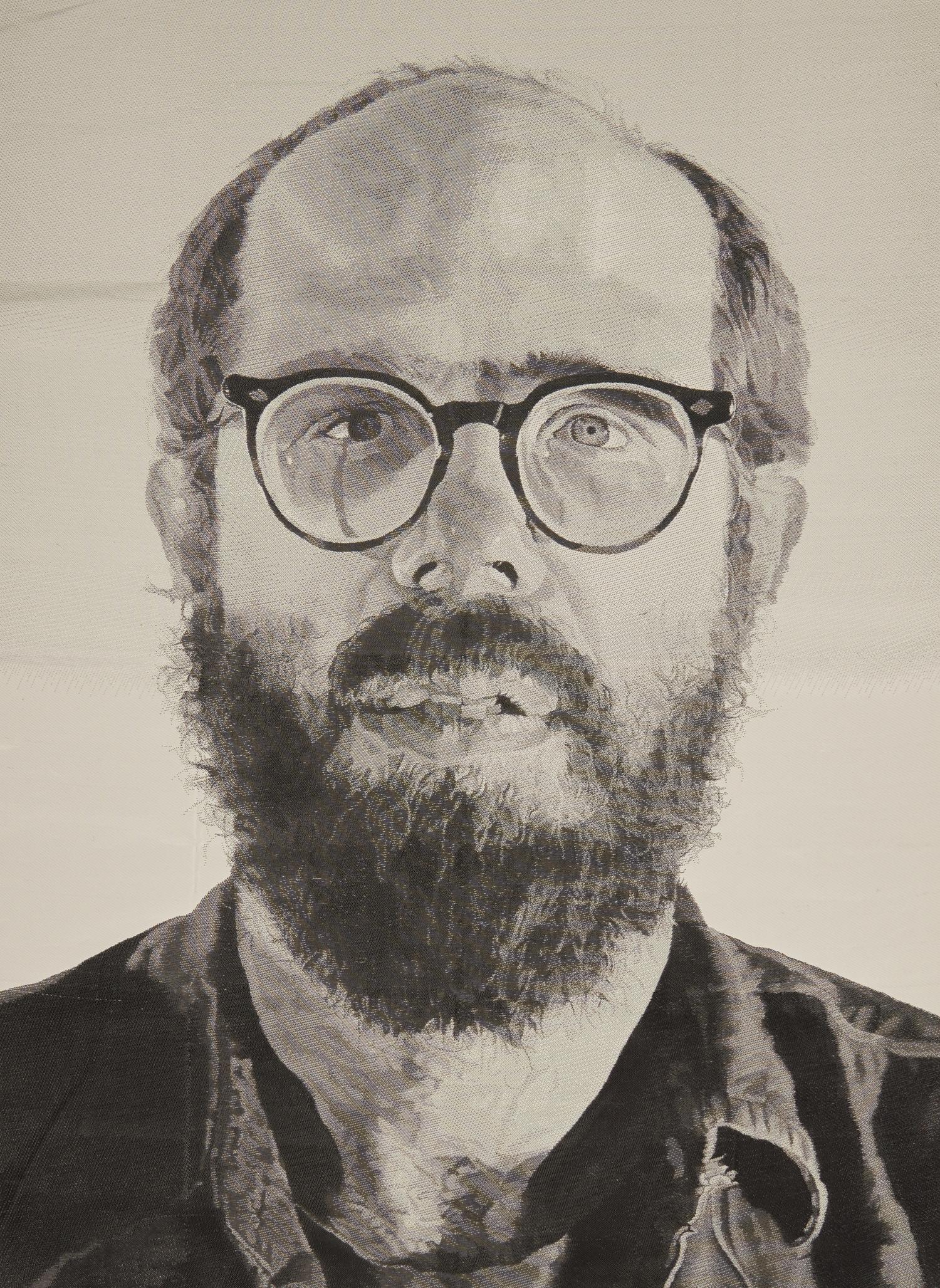 Chuck Close (American, 1940-2021) — Self-Portrait (tapestry), 1993