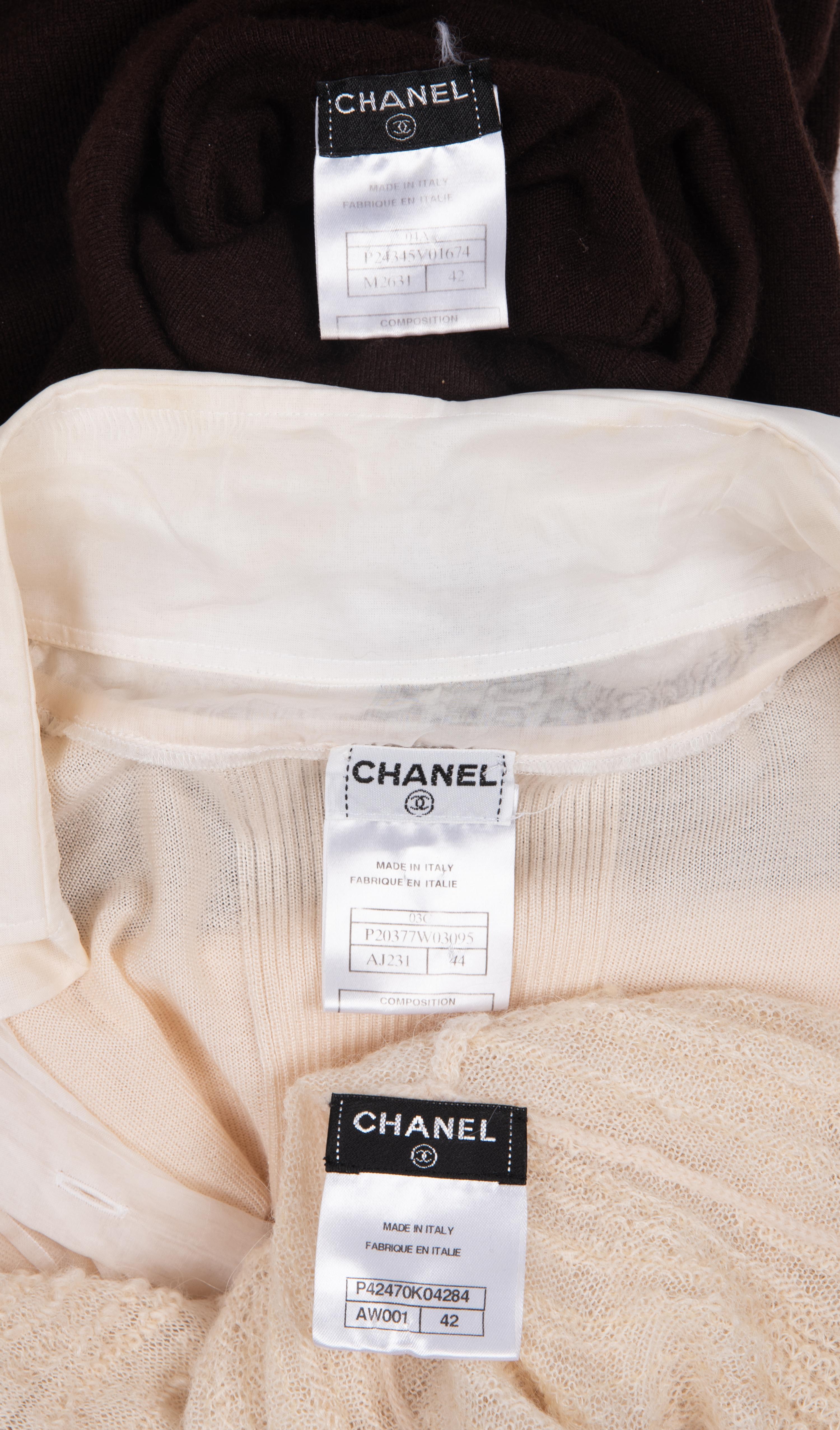 Three Chanel Knit Tops, 2010s