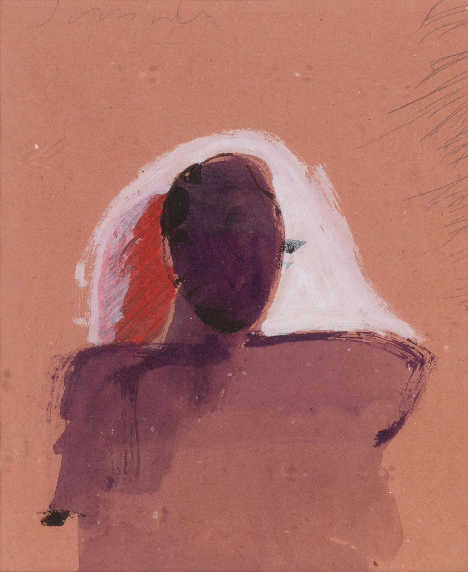 Two Works: Figure in Red and Figure in Purple