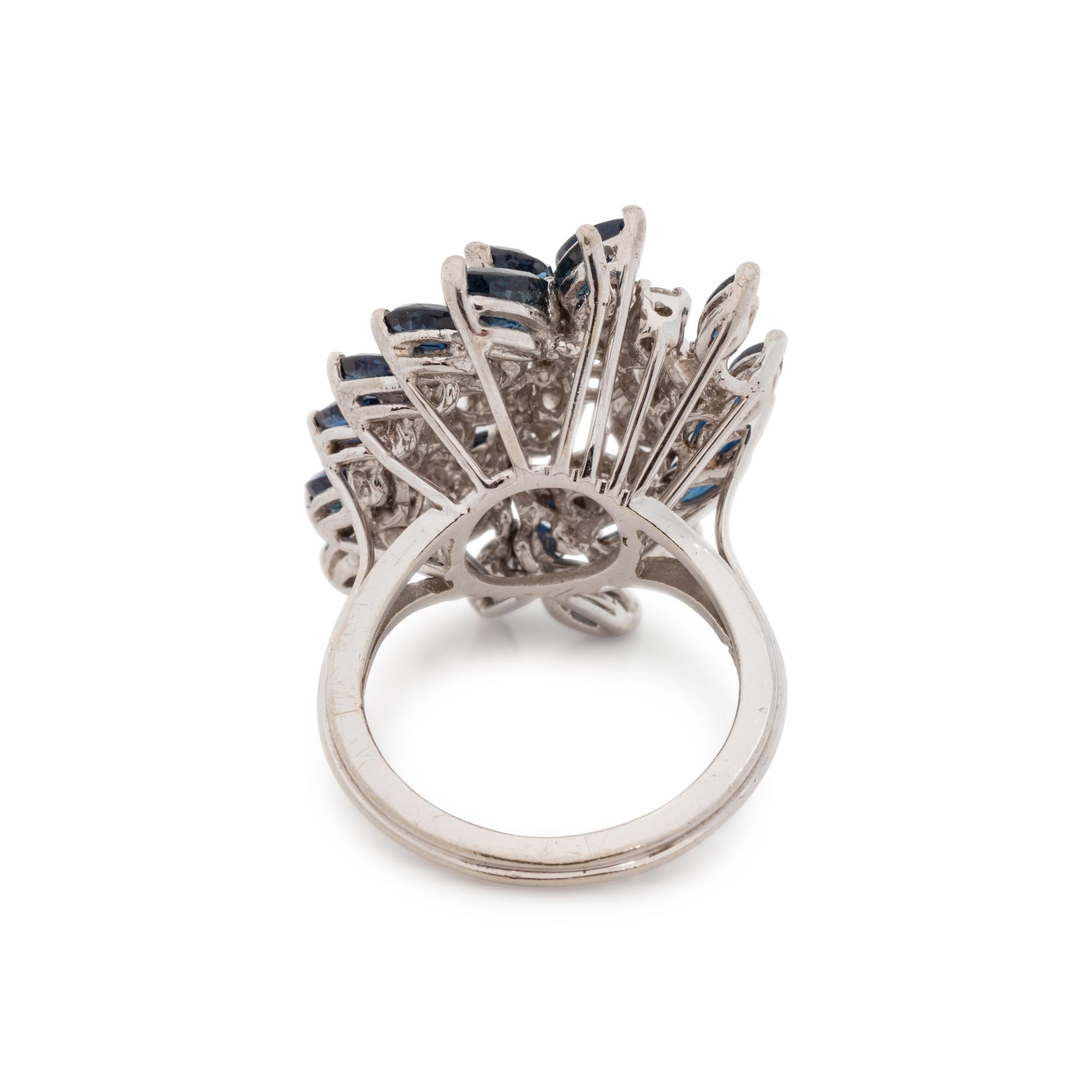 DIAMOND AND SAPPHIRE RING