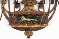 A Pair of Large French or Italian Tole Six-Light Sconces