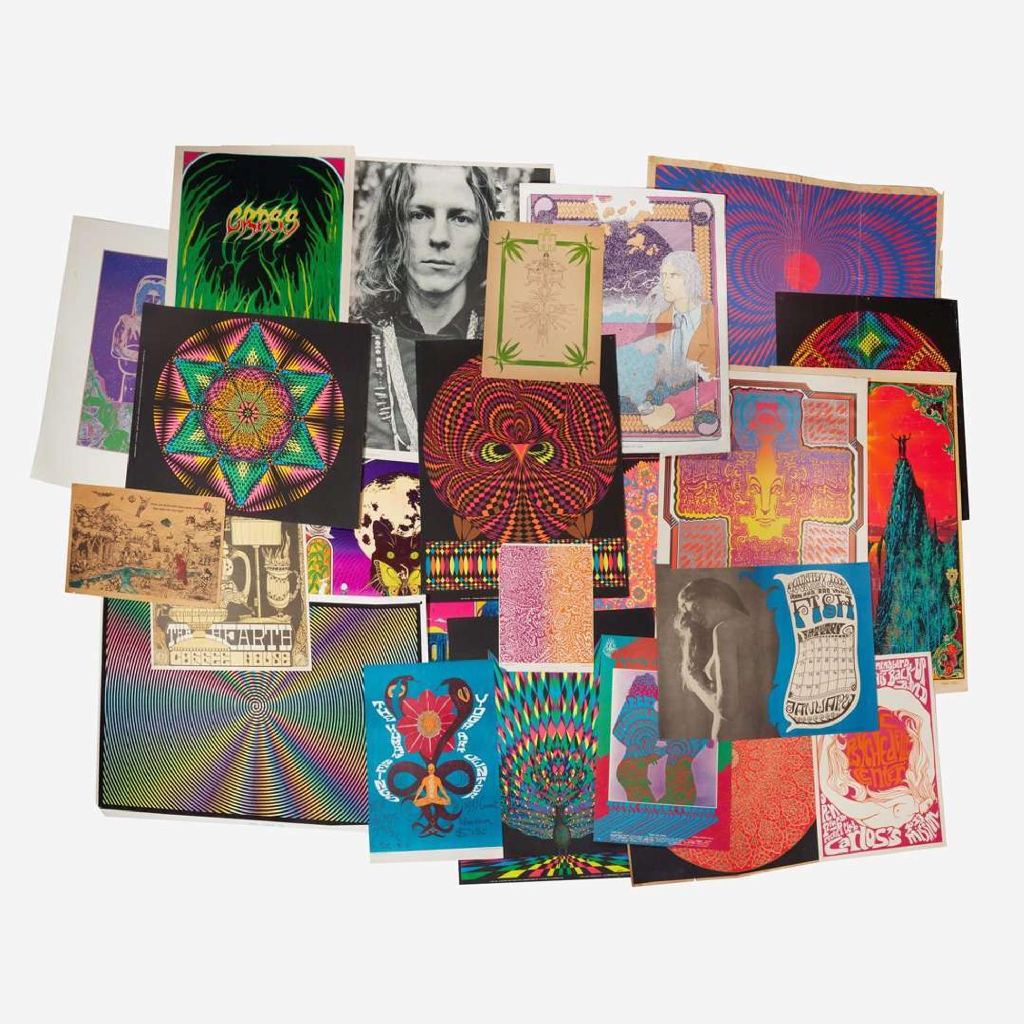 [Posters] [Counter-Culture] Group of 35 Counter-Culture Posters, Primarily Music-Related