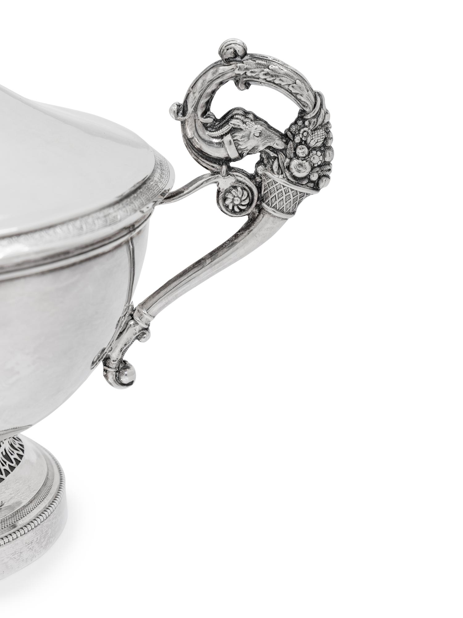 A French Silver Covered Bowl