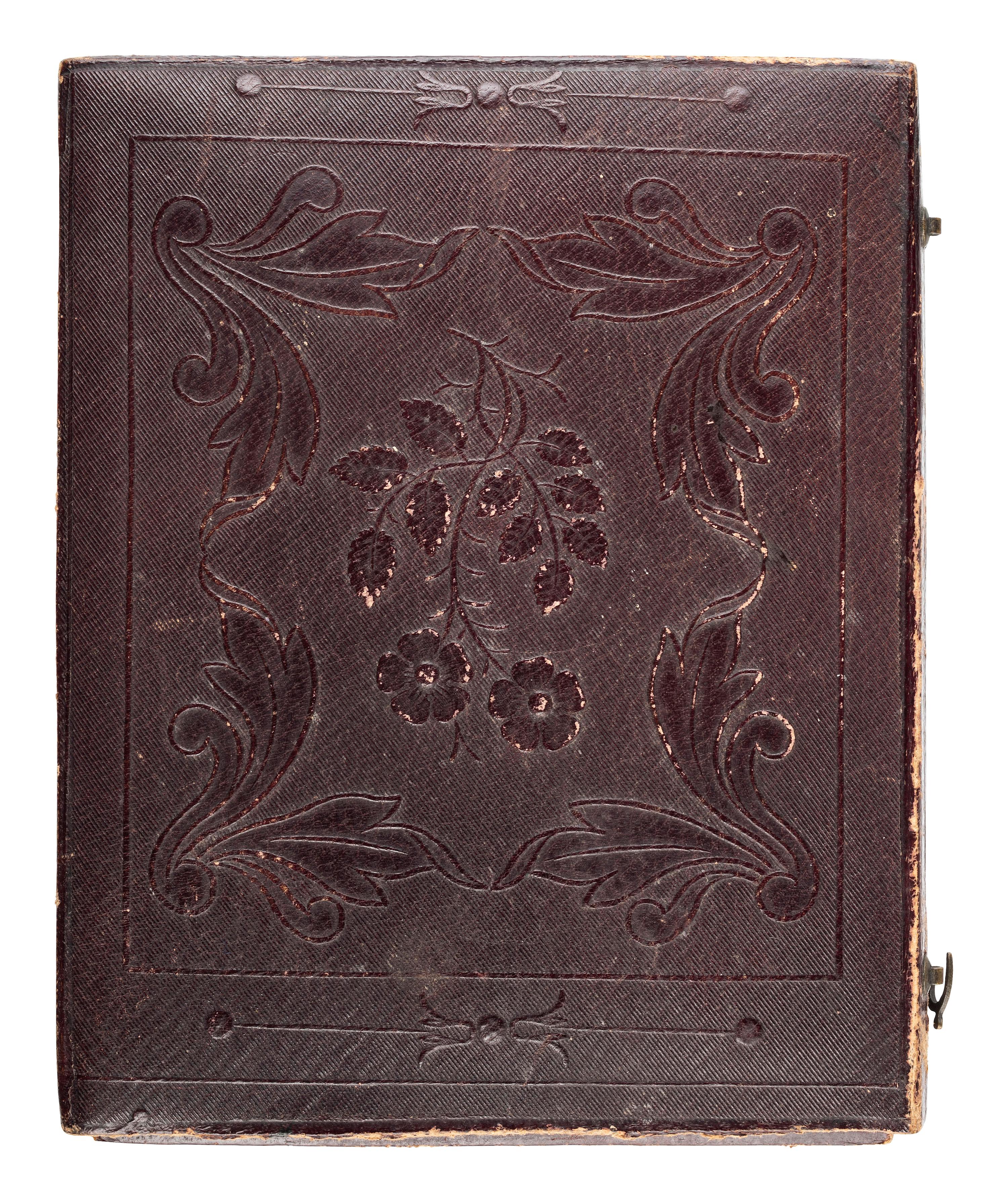 [EARLY PHOTOGRAPHY] -- [MILITARIA]. Quarter plate daguerreotype of armed English officer.