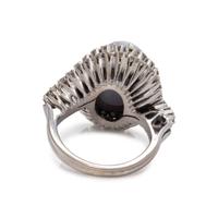 STAR SAPPHIRE AND DIAMOND RING
