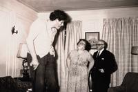 Diane Arbus (1923-1971) A Jewish giant at home with his parents in the Bronx, N.Y., 1970, from "A box of ten photographs," 1969-1973