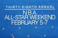 A Michael Jordan 1988 NBA All Star Game Chicago Large Street Banner Sign