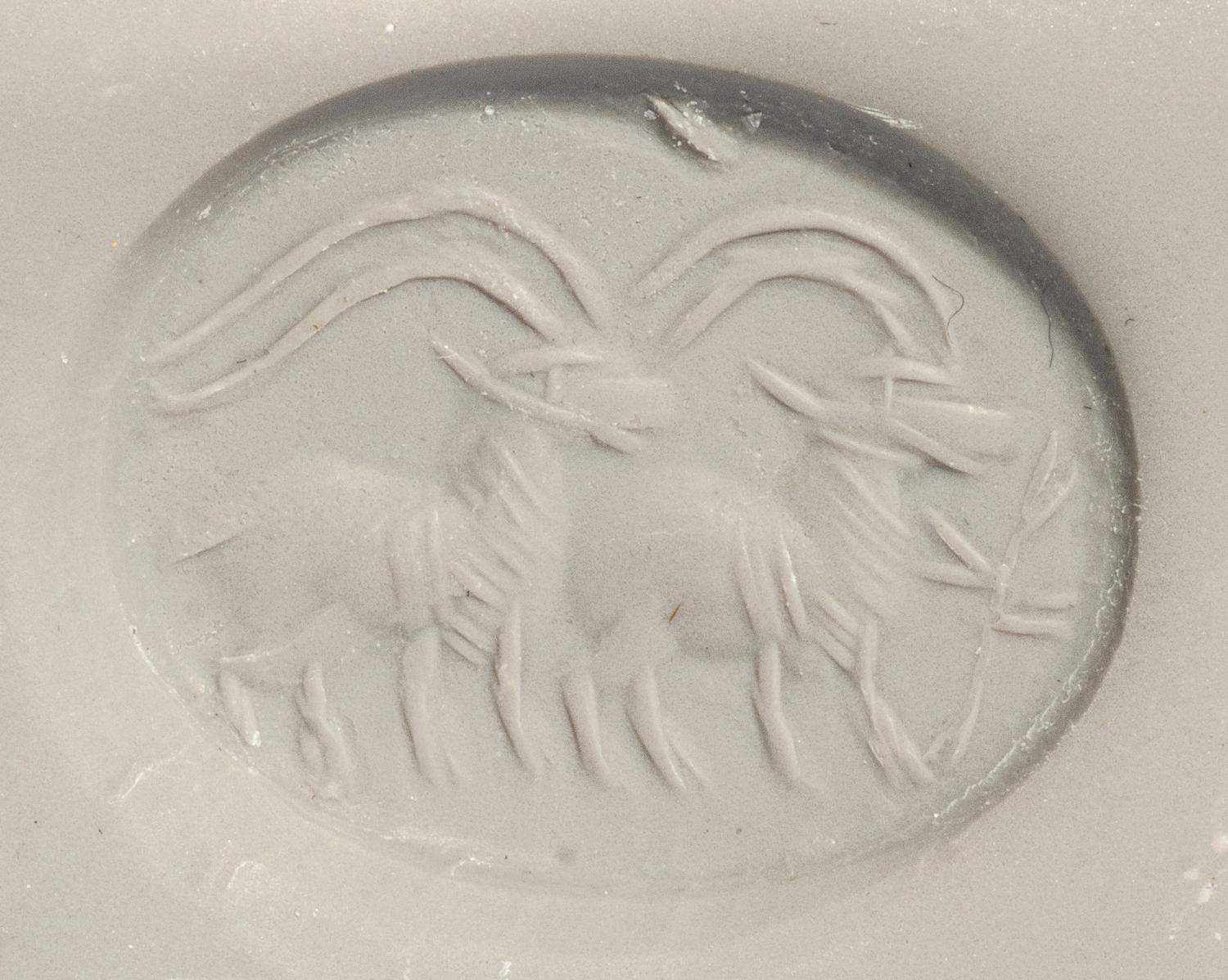 A Sasanian Agate Stamp Seal
