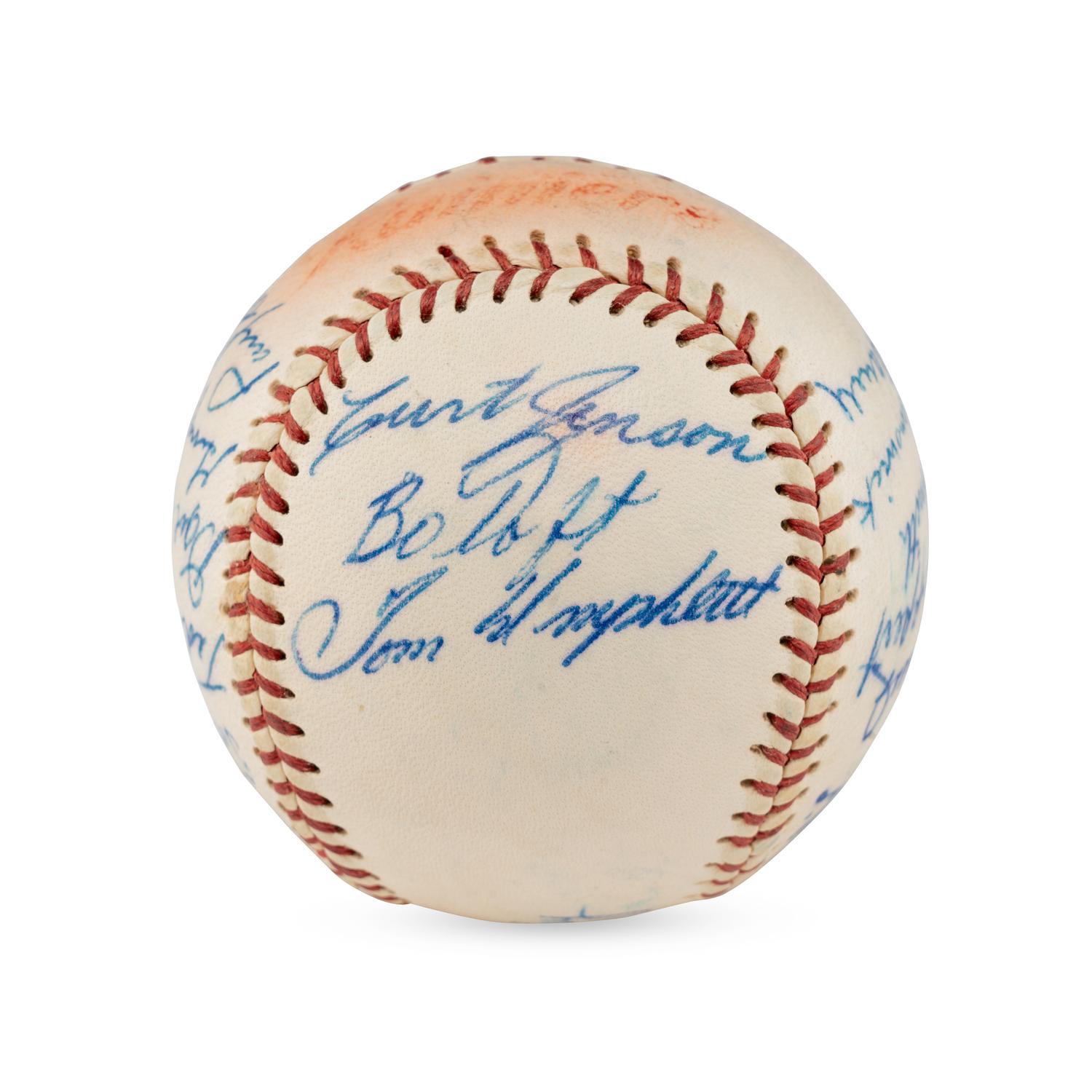 A 1962 Seattle Rainers Team Signed Autograph Baseball