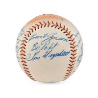 A 1962 Seattle Rainers Team Signed Autograph Baseball