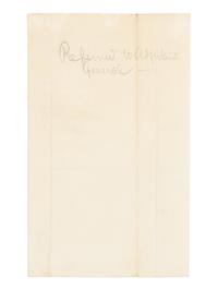 LINCOLN, Abraham (1809-1865). Autograph letter, signed ("A. Lincoln"), to Secretary of War Edwin Stanton. Executive Mansion, Washington, D.C., 3 March 1862.