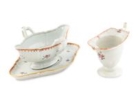 Two Chinese Export Porcelain Sauce Boats