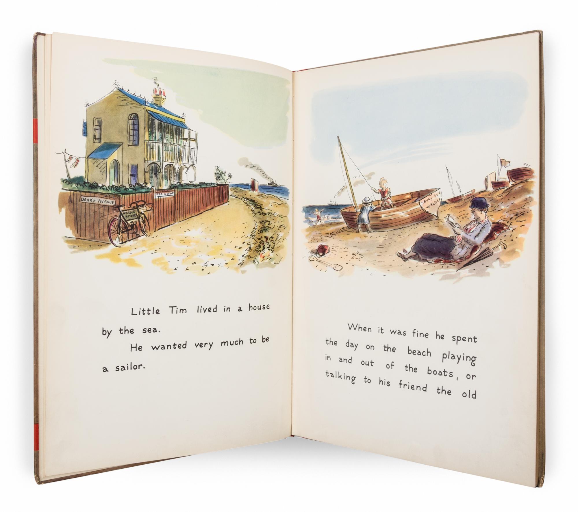 (CHILDRENS LIT) ARDIZONNE, EDWARD. Little Tim and the Brave Sea Captain. New York, 1936. First Edition.