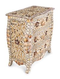 A Contemporary Shell-Encrusted Chest of Drawers — 20TH CENTURY