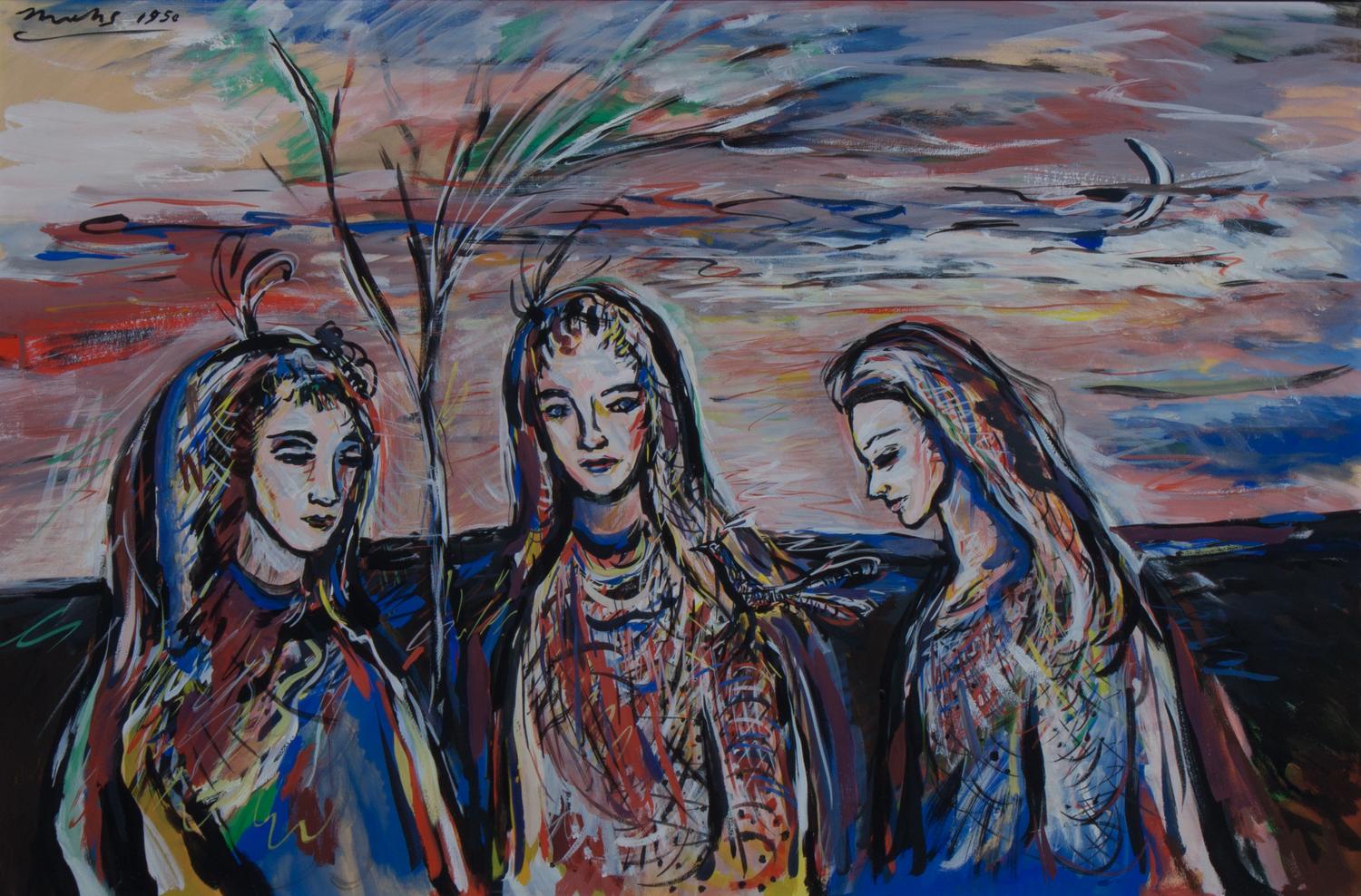 Frederick Muhs, (Wisconsin, 1919-1961), Faith, Hope, and Charity, 1950