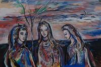 Frederick Muhs, (Wisconsin, 1919-1961), Faith, Hope, and Charity, 1950