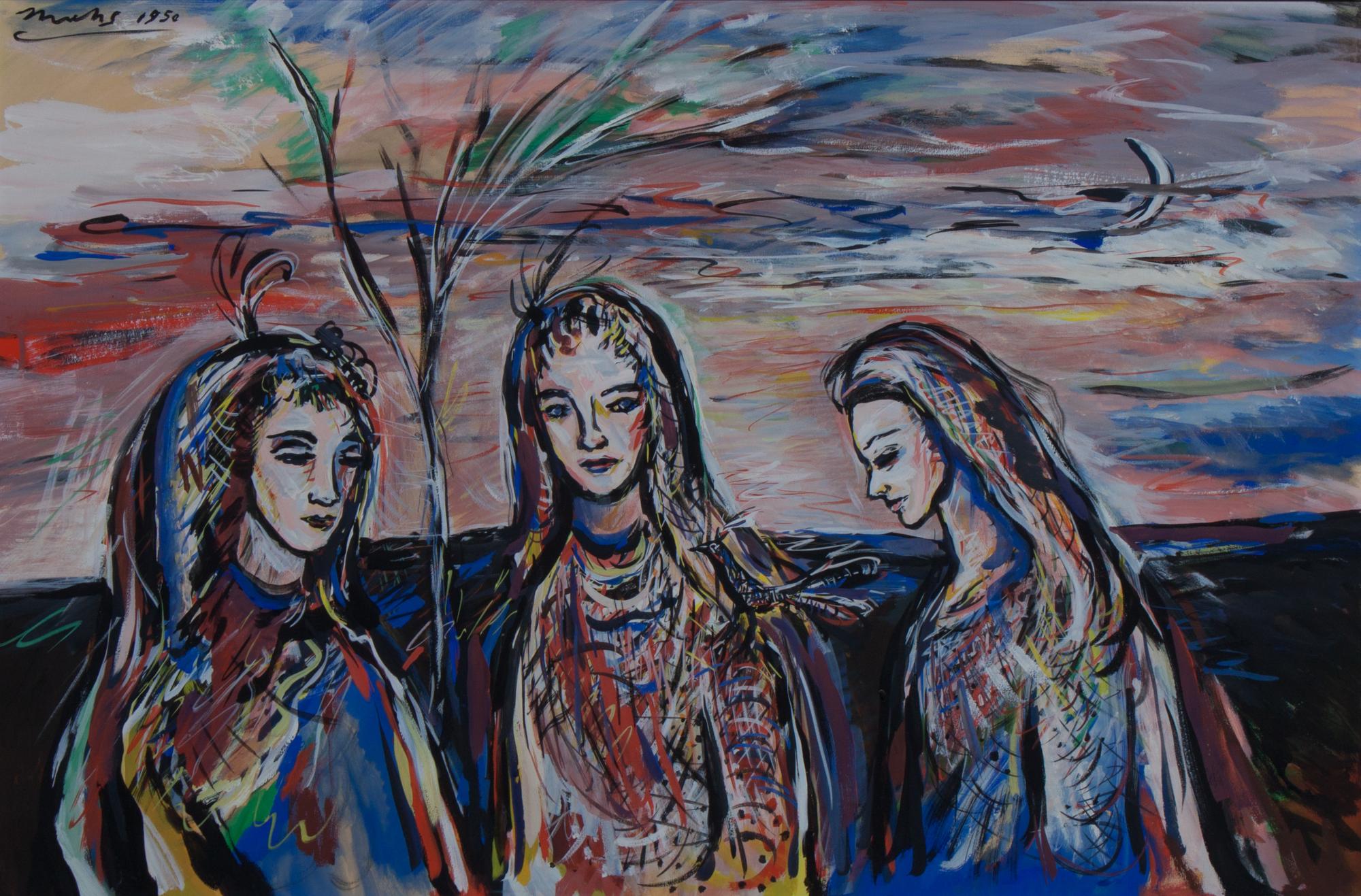 Frederick Muhs, (Wisconsin, 1919-1961), Faith, Hope, and Charity, 1950