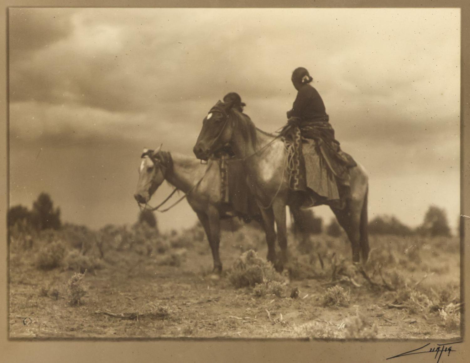 Curtis, Edward S. (1868-1952). Women of the Desert, Navajo . 1906.