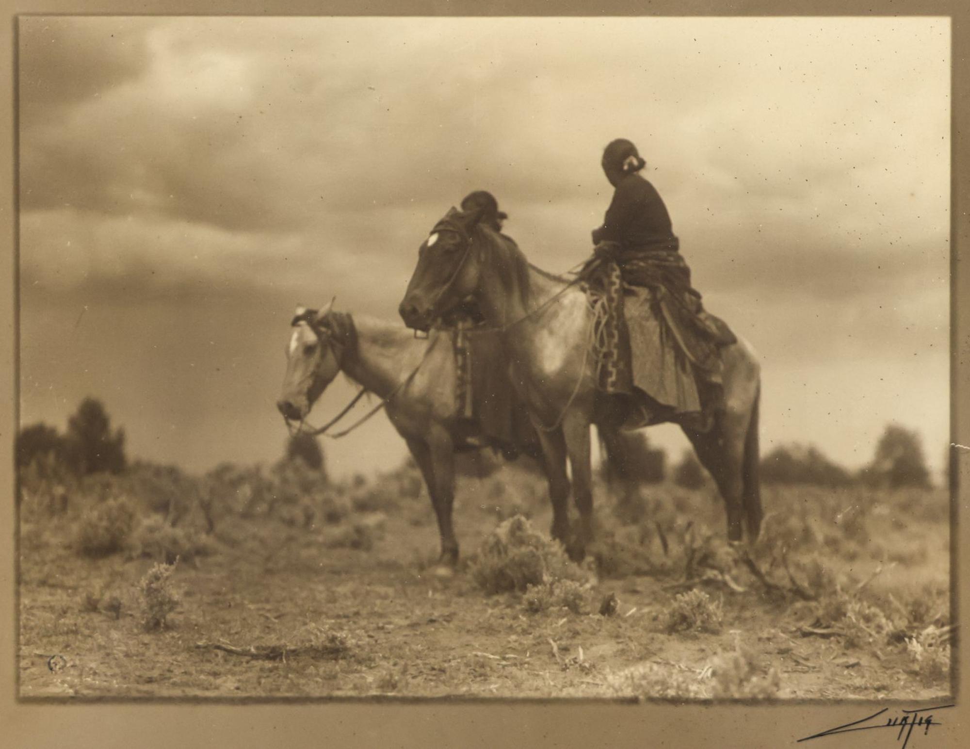 Curtis, Edward S. (1868-1952). Women of the Desert, Navajo . 1906.