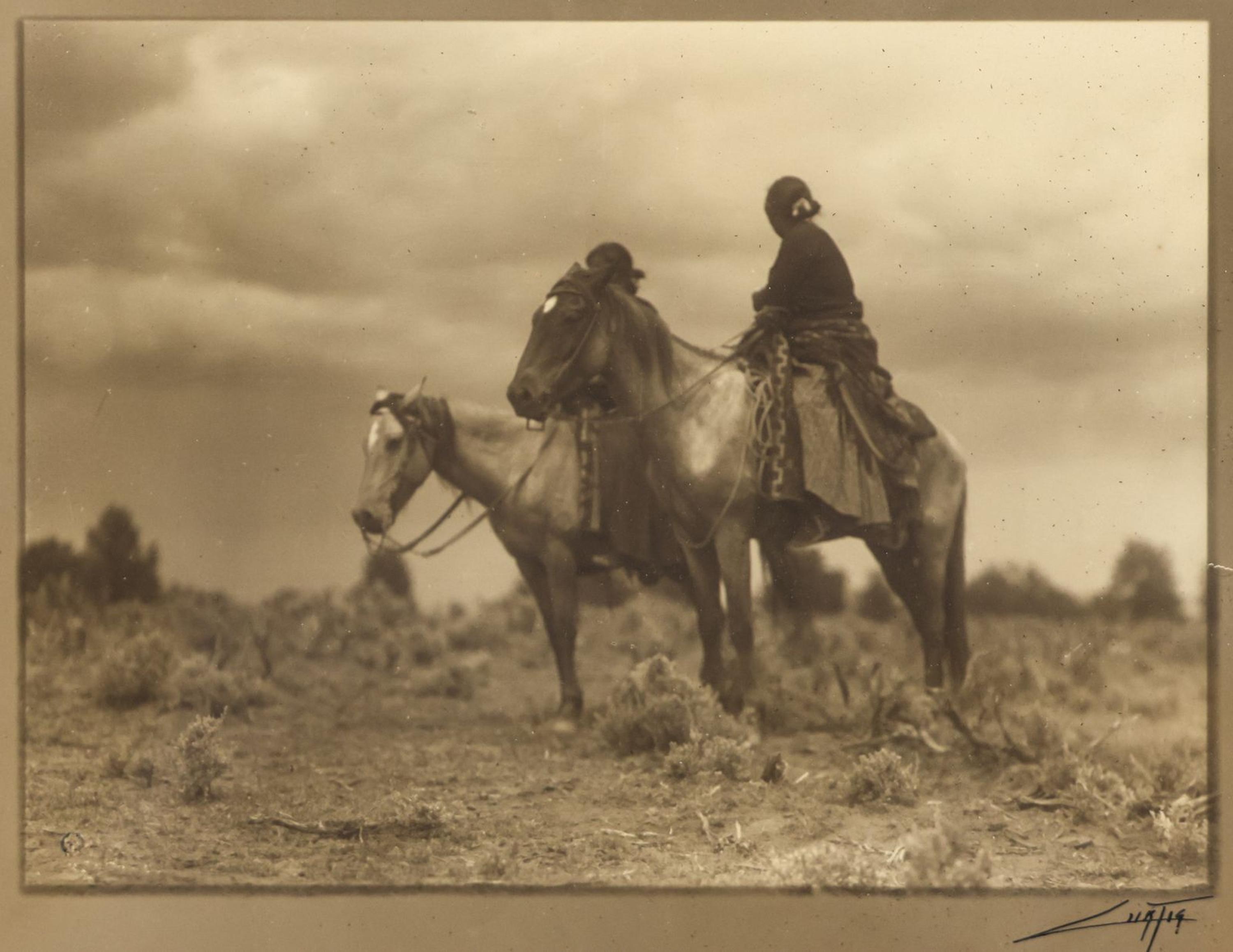 Curtis, Edward S. (1868-1952). Women of the Desert, Navajo . 1906.