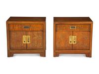 A Pair of Drexel Heritage Dynasty Bedside Cabinets