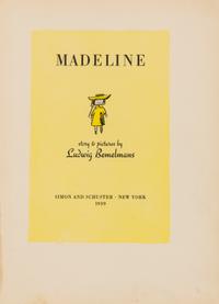 BEMELMANS, LUDWIG. Madeline. New York, 1939. First edition. Finely rebound by Monique Lallier.