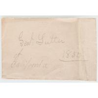 California Pioneer John Augustus Sutter, Sixth Plate Daguerreotype and Autograph