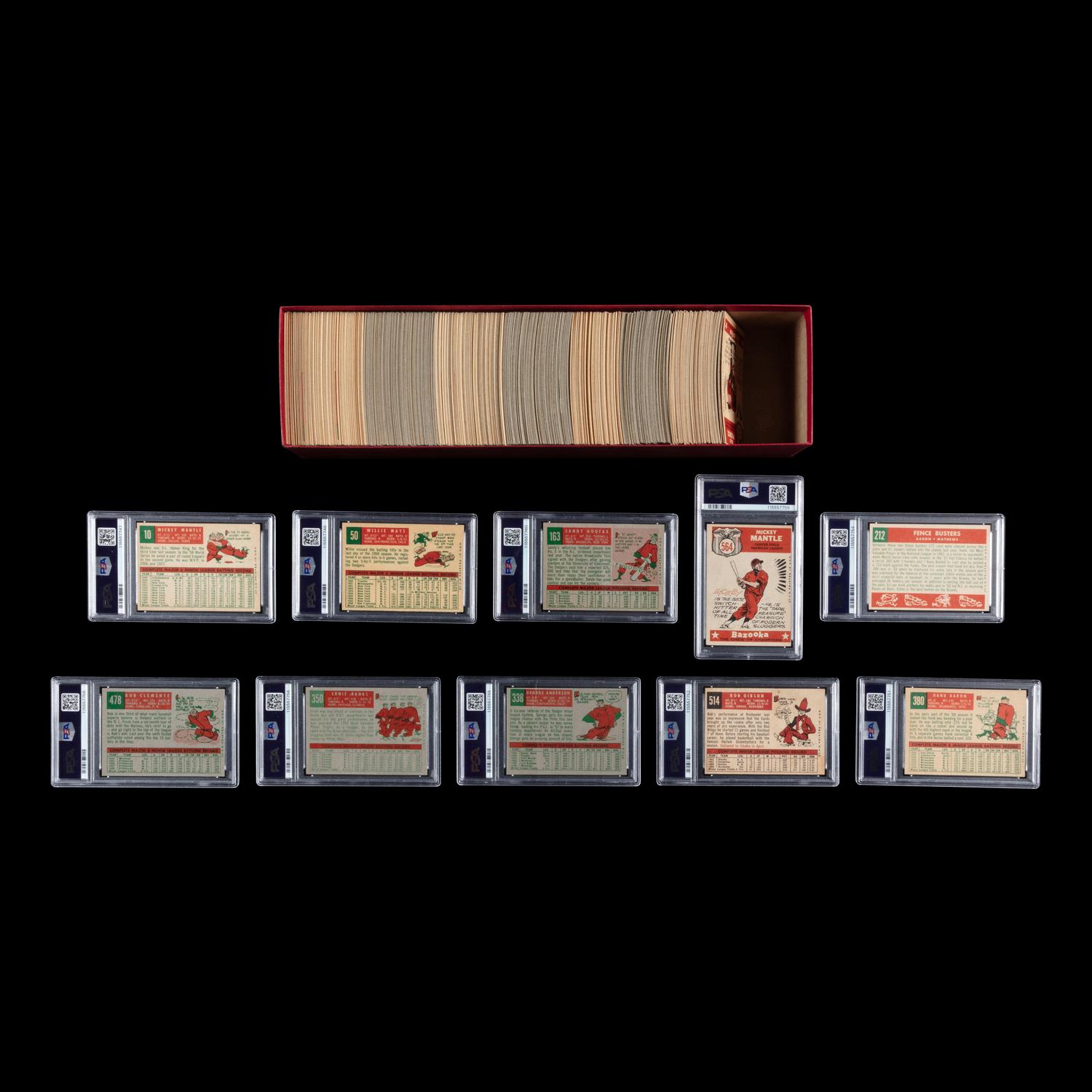 A Complete Set of 1959 Topps Baseball Cards (572/572) from The Collection of David Eisenhower