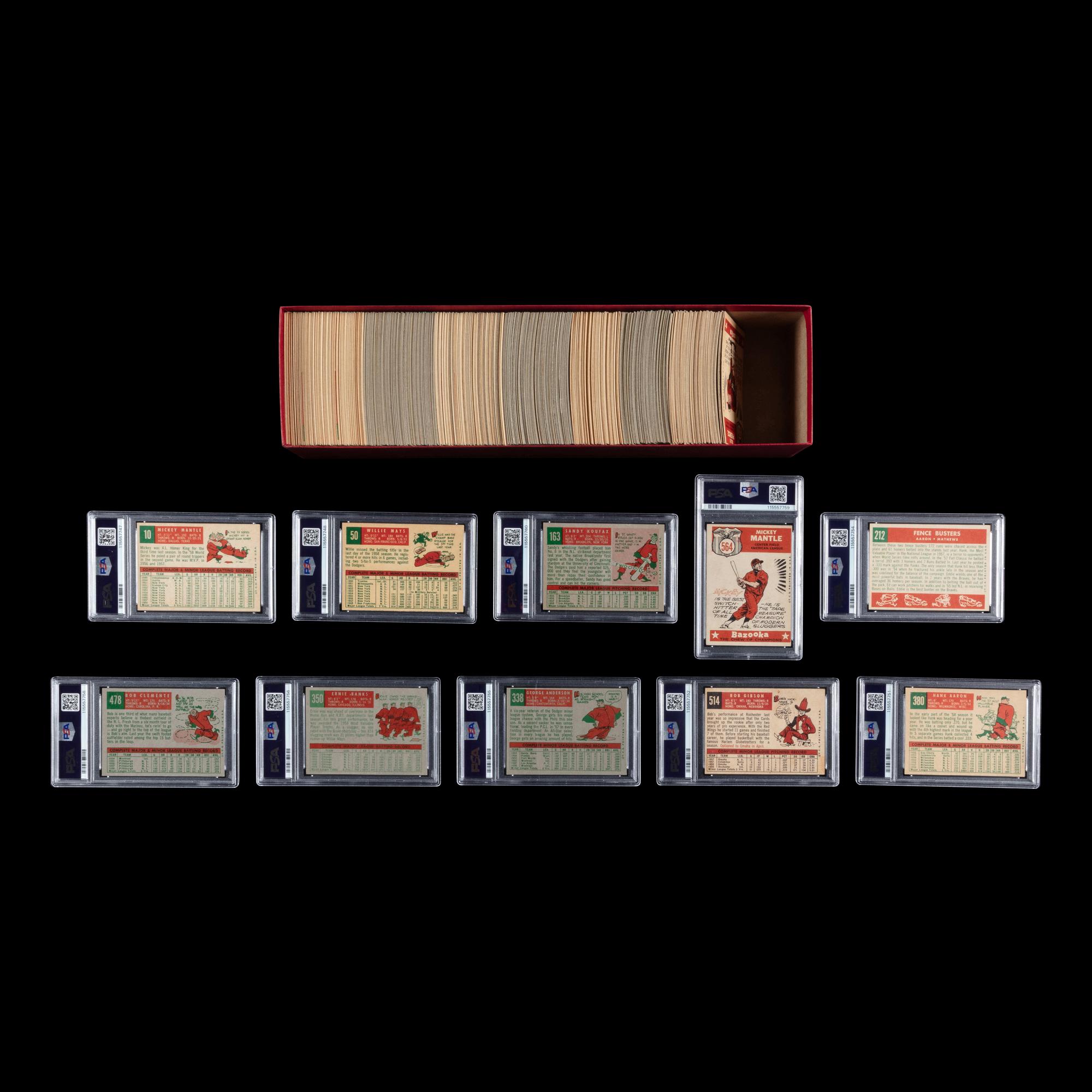 A Complete Set of 1959 Topps Baseball Cards (572/572) from The Collection of David Eisenhower