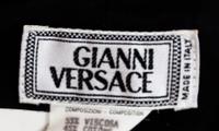 A Gianni Versace Black Rayon and Cotton Print Vest, Size 48.