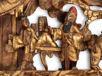 12 Chinese Carved and Reticulated Rectangular Wood Panels