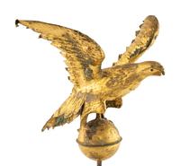 A Molded and Parcel Gilt Eagle Weathervane