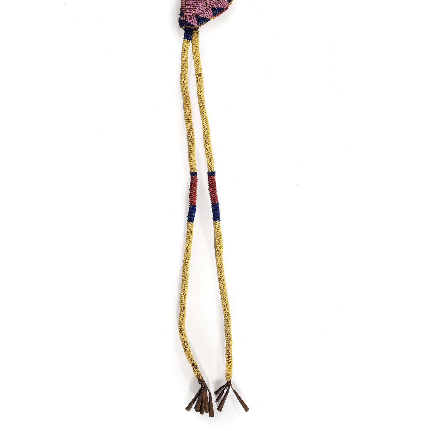 Plains Cree Double-Sided Buffalo Hide Knife Sheath