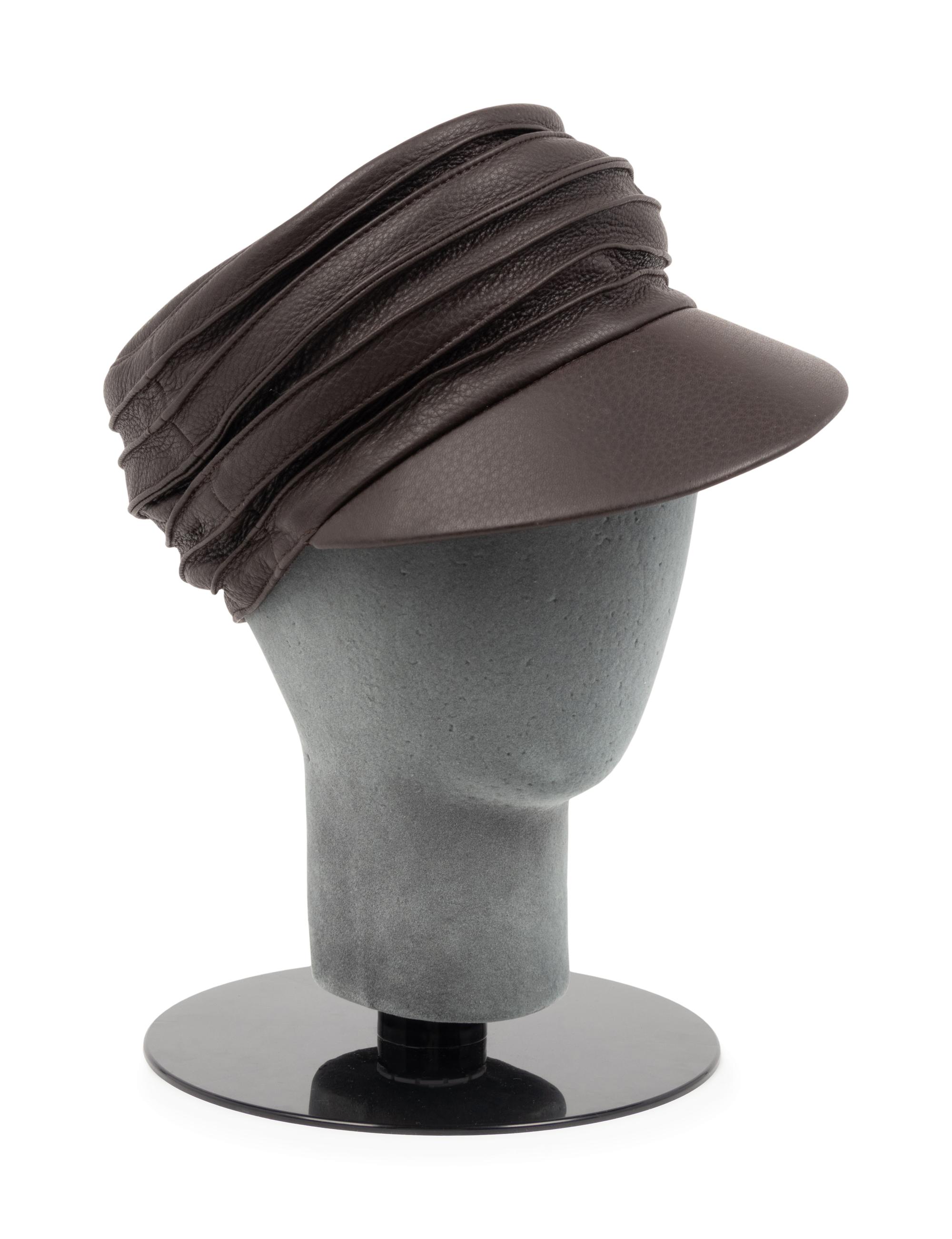 Hermès Dark Brown Deerskin Frida Hat, 2000-10s