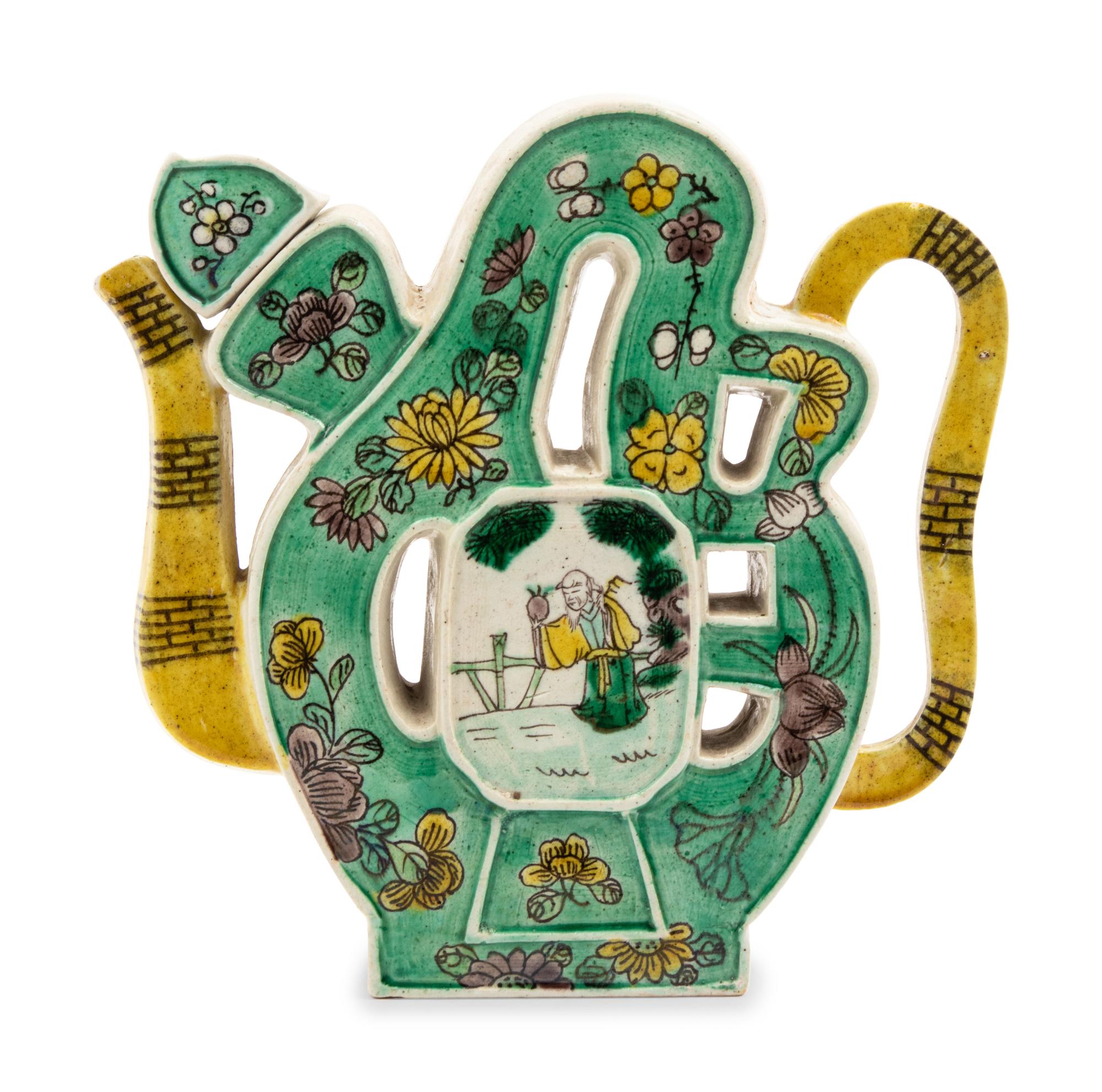 Two Chinese Porcelain Teapots