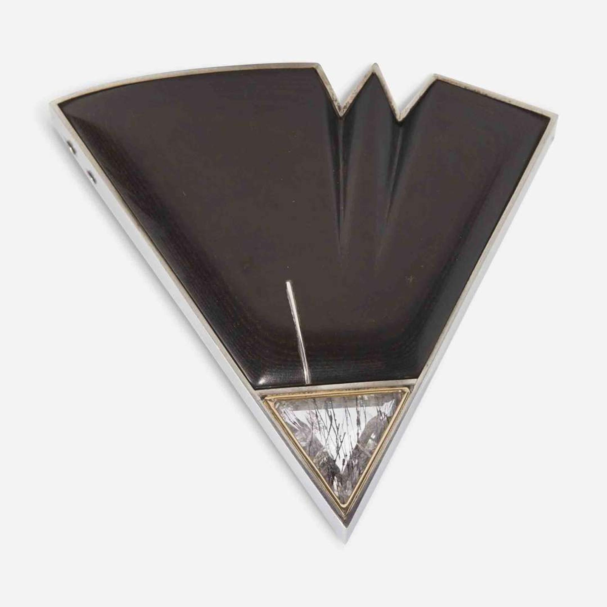 Eleanor Moty (American, b. 1945) Micarta Brooch, USA, 1988