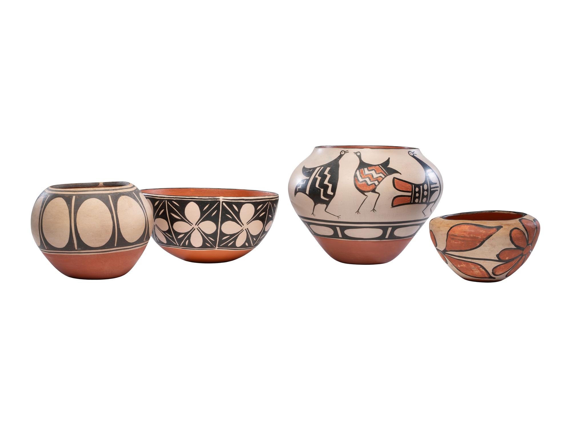 Group of Kewa Pottery Jars