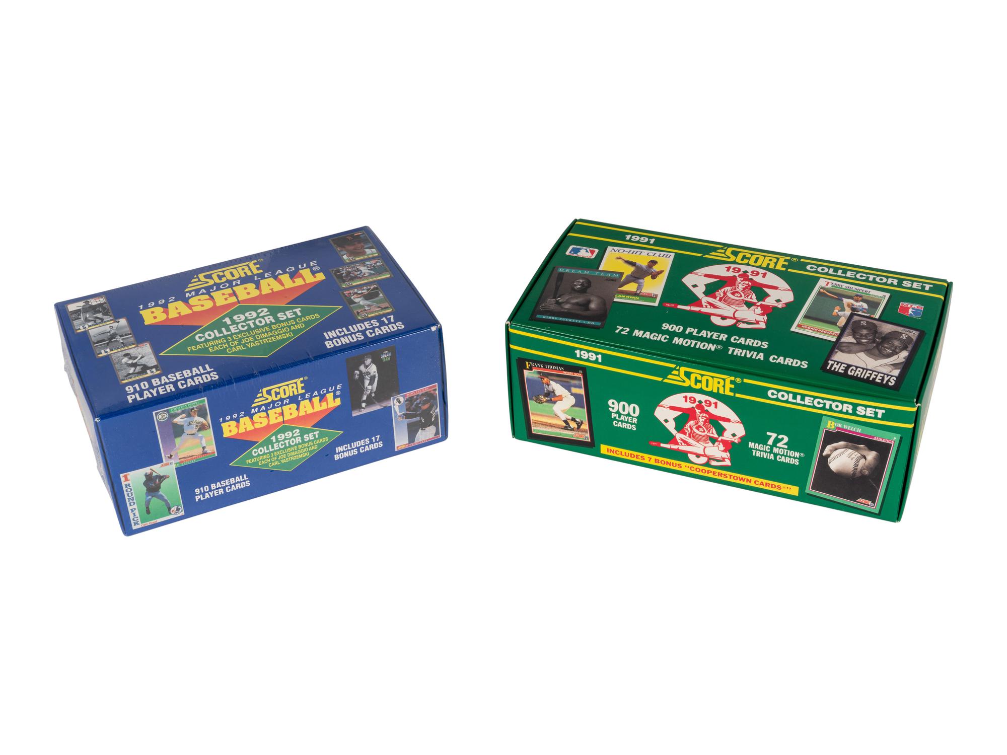 A Group of 13 Assorted 1980s-1990s Factory Baseball Card Sets