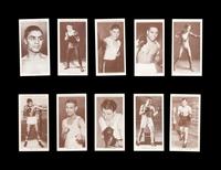 A Complete Set of 50 1938 Churchman Boxing Personalities Cards,