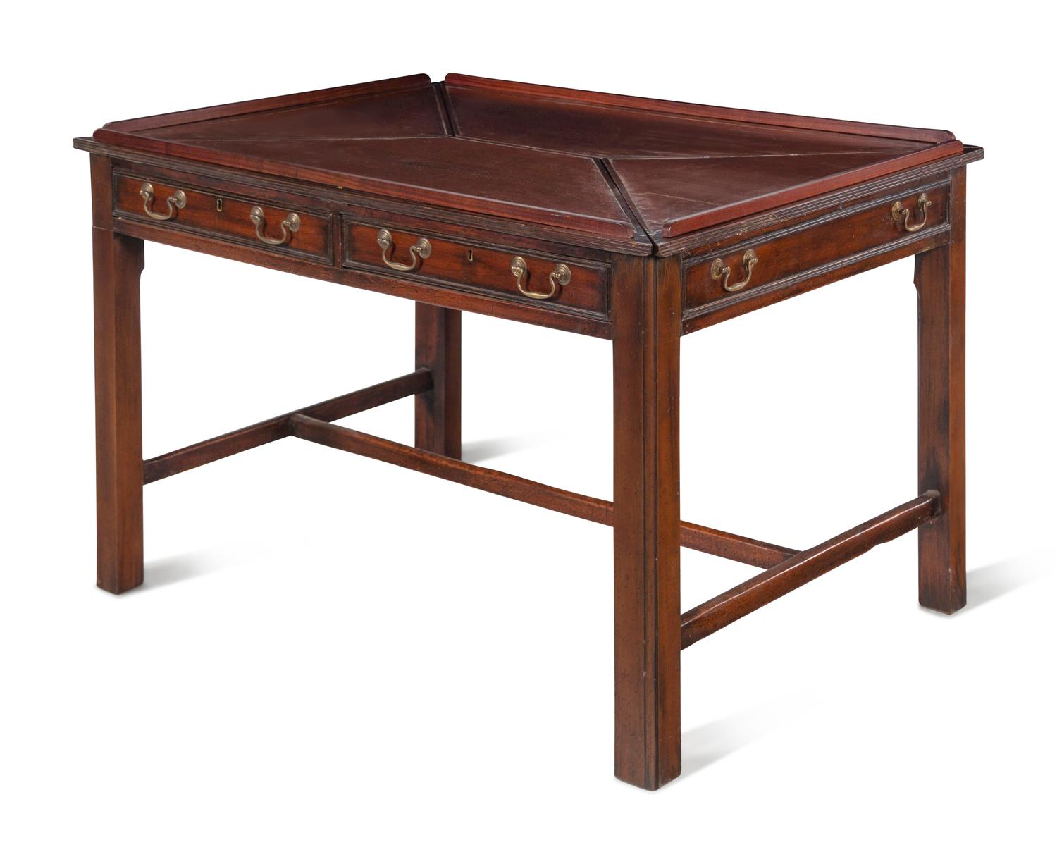An Unusual George III Mahogany Metamorphic Library Table