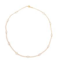 MIKIMOTO, YELLOW GOLD AND CULTURED PEARL NECKLACE