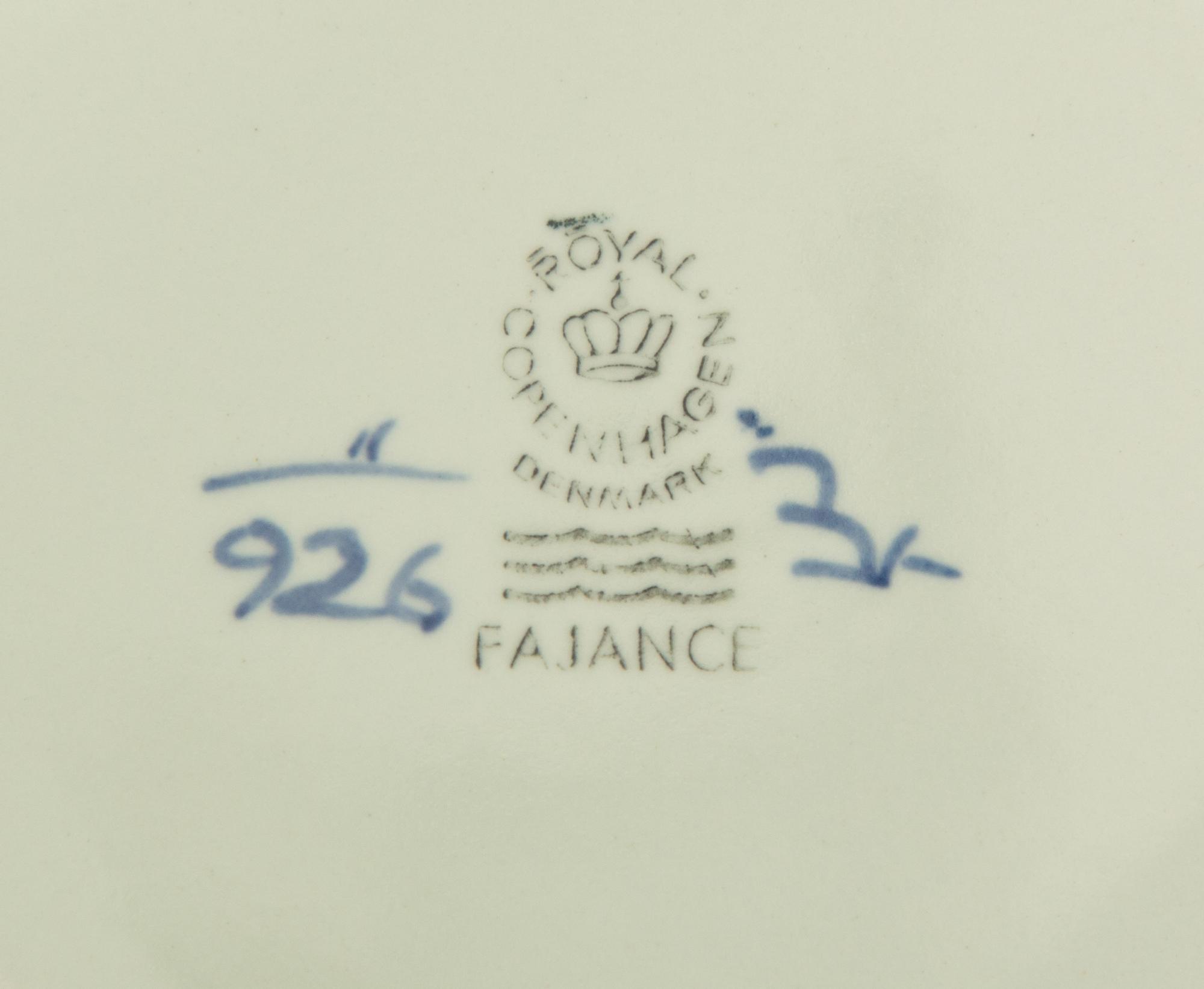 A Royal Copenhagen Tranquebar Blue Porcelain Dinner Service