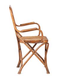 A Beech Bentwood Armchair, Likely Designed by August Thonet