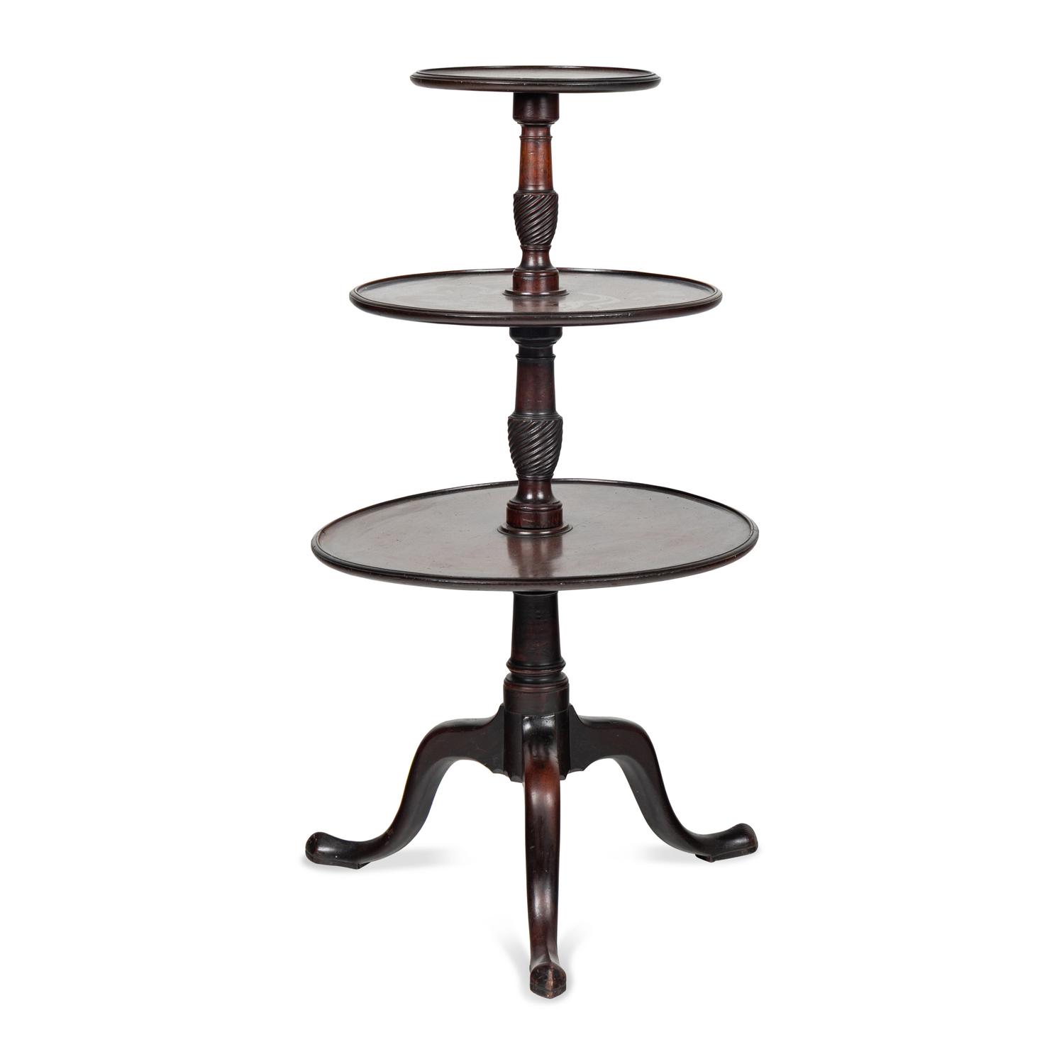 A George III Mahogany Dumbwaiter