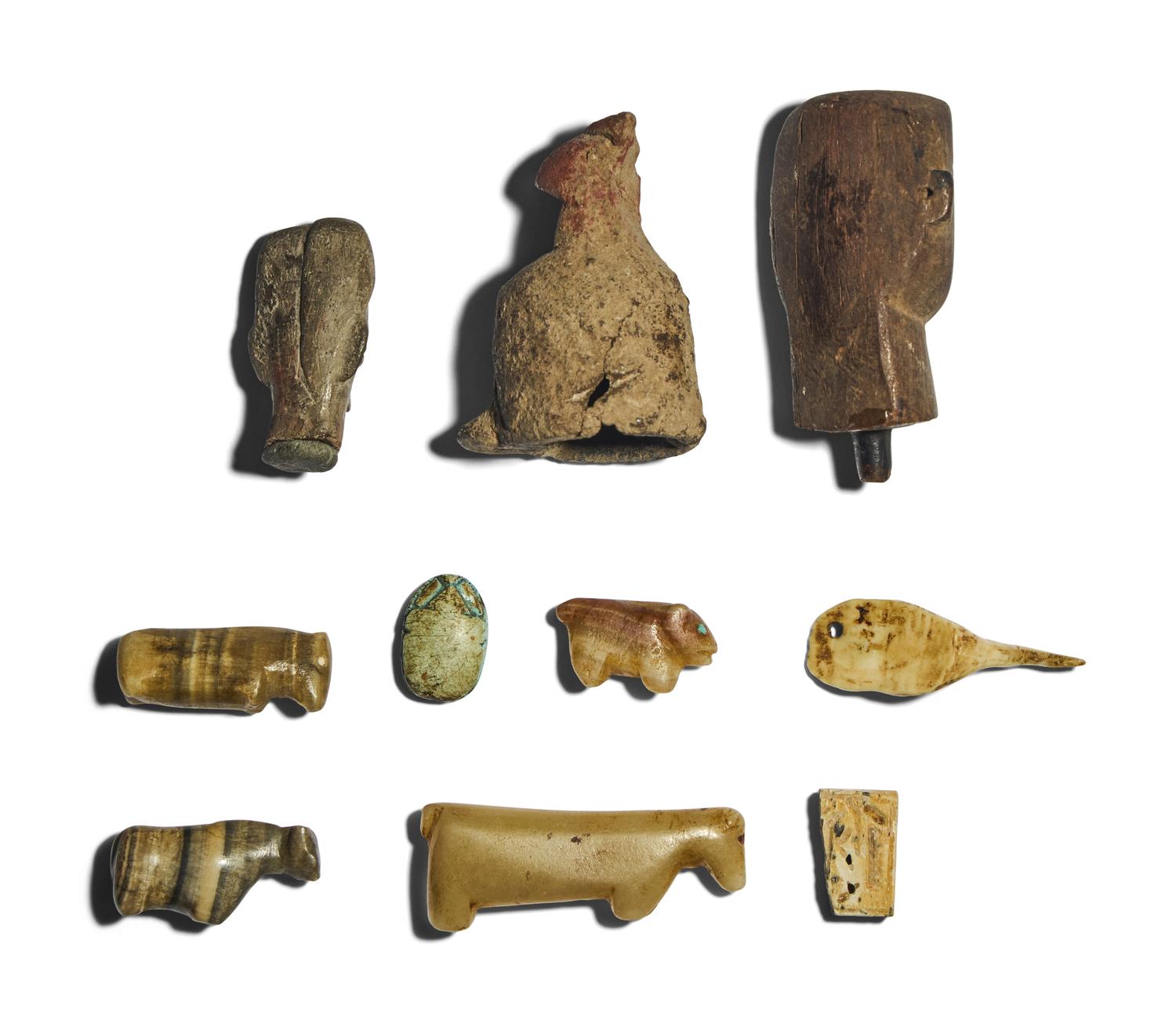 A Group of Ten Small Ancient Objects and Fragments