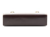 Gucci Brown Leather Shoulder Frame Bag, 1970-80s
