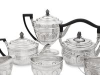 A George III Silver Four-Piece Tea and Coffee Service